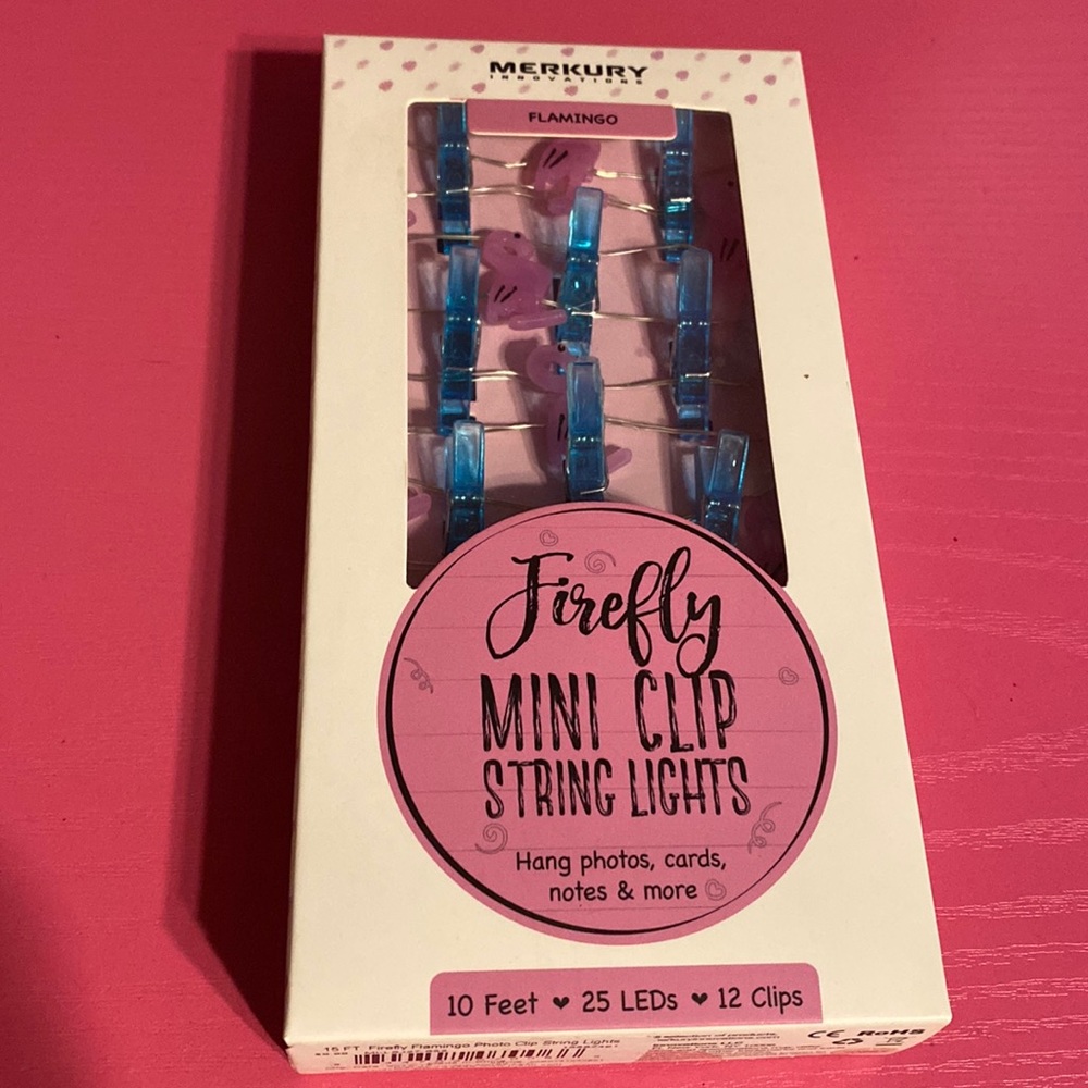 Firefly Mini Clip Flamingo String Lights